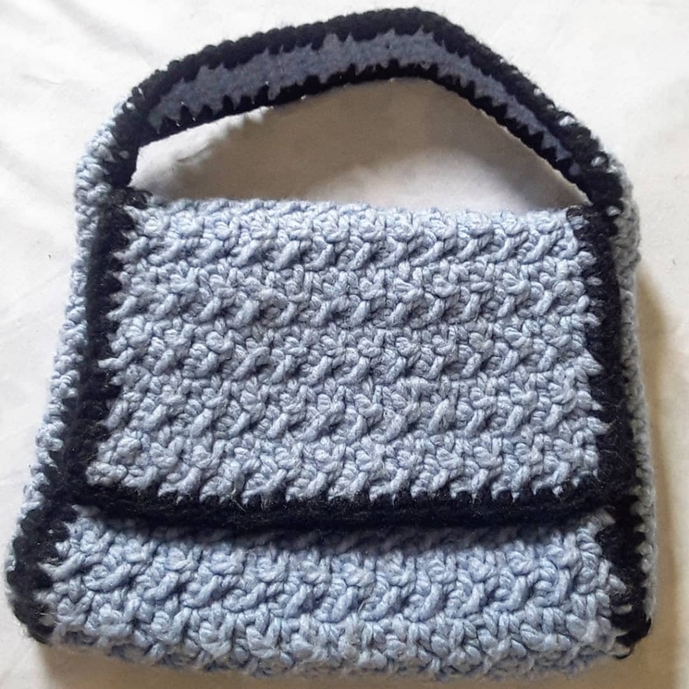 Handmade crochet handbag